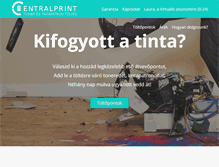 Tablet Screenshot of centralprint.hu